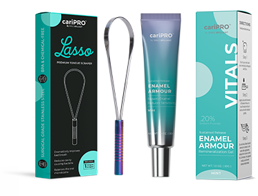 TONGUE SCRAPER + PLAQUE HIGHLIGHTERS